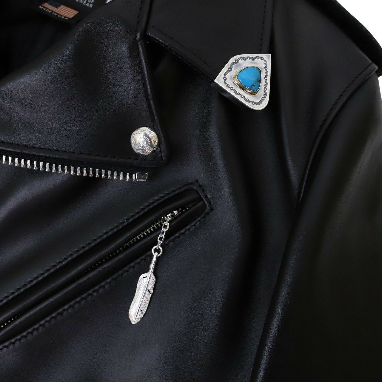 Schott × REDMAN.】613UST ONESTAR TALL CUSTOM JACKET - TURQUOISE