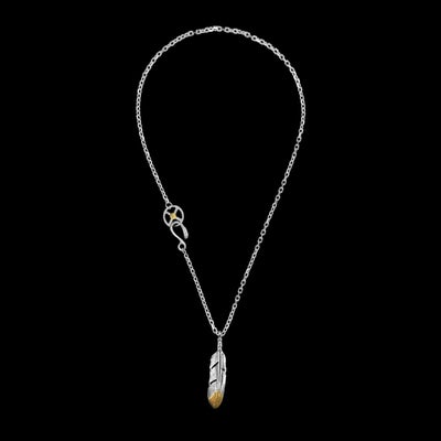 中フェザー右向き(コンビ)×チェーン(小ホイール＋イーグルヘッドフック 